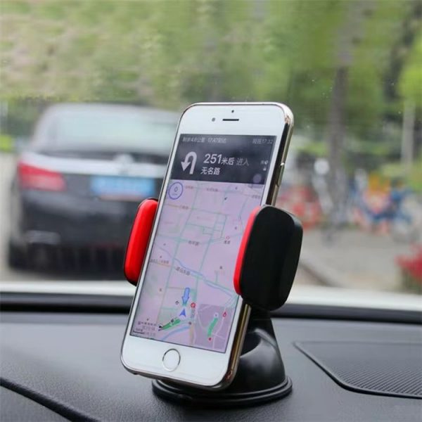 Navigation Car Holder Dashboard Desktop Suction Cup Mobile Phone Holder (Black Red) - Image 9