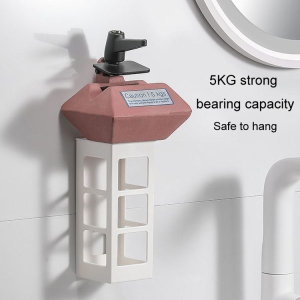 Curling Iron Storage Holder Wall Mounted Makeup Hairdressing Tool Organizer (White) - Image 7
