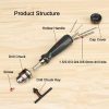 5 In 1 Key Hand Drill With 5 Bits Simple Carving Drill - Image 3