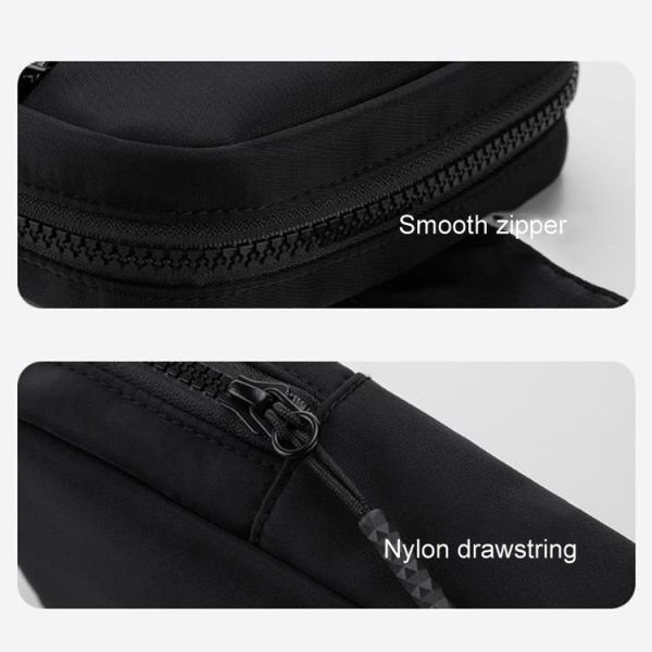 Outdoor Sports Chest Bag Lightweight Cell Phone Crossbody Packs (Black) - Image 5