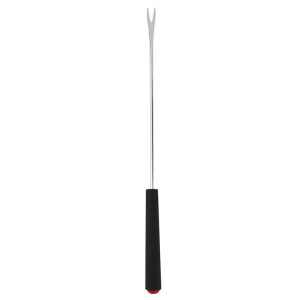 V-Shape Outdoor Portable Barbecue Fork Stainless Steel Barbecue Tool, Style: Regular Red