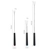 V-Shape Outdoor Portable Barbecue Fork Stainless Steel Barbecue Tool, Style: Regular Red - Image 4