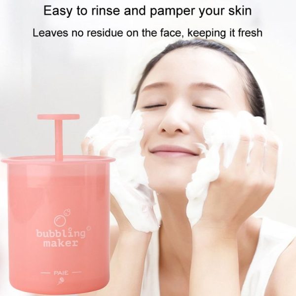 Facial Cleanser Foaming Maker Bubbler Cup Travel Portable Manual Foaming Bottle, Color: Small Purple - Image 10
