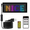 7x17.3cm(16 x 32 LEDs) Car Flexible Display Advertising Screen APP Bluetooth Smart Screen