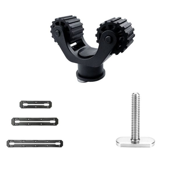 Canoe Paddle Fishing Rod Holder Rail Bracket Kayak Accessories, Specification: 25 Roller Paddle Clamp - Image 2