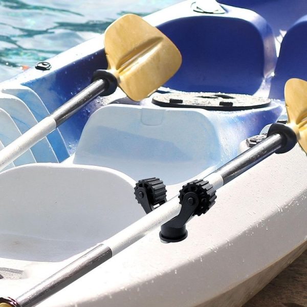 Canoe Paddle Fishing Rod Holder Rail Bracket Kayak Accessories, Specification: 25 Roller Paddle Clamp - Image 9