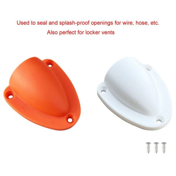 Marine Plastic Air Outlet Vents Water Outlet Cover Caps, Color: Small Orange - Image 3