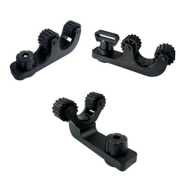 Canoe Paddle Fishing Rod Holder Rail Bracket, Specification: Fixed Roller - Image 2