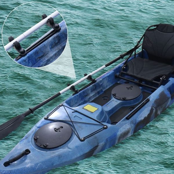 Canoe Paddle Fishing Rod Holder Rail Bracket, Specification: Fixed Roller - Image 7