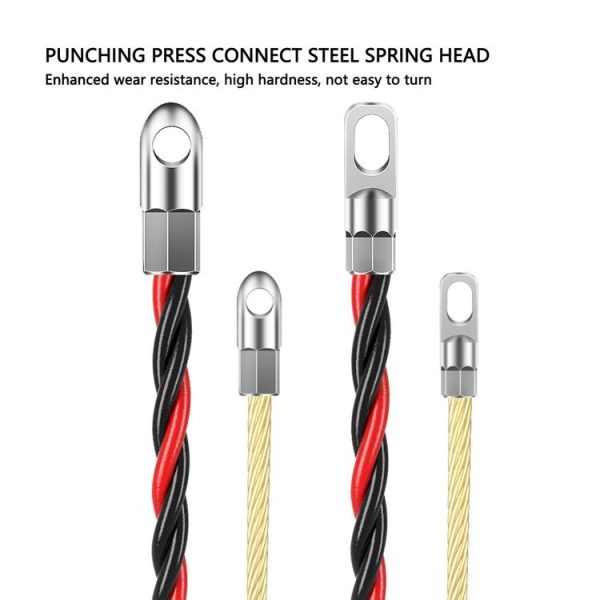 5m Flat Head Dual Color Pipe Threading Puller Electrician Manual Threader - Image 2