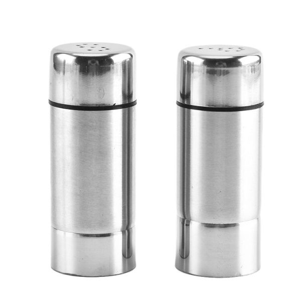 Stainless Steel Kitchen Spice Jar Outdoor BBQ Seasoning Bottle Pepper Sprinkle Jar (S-hole) - Image 3