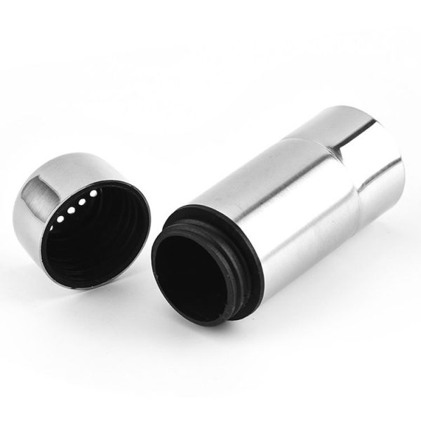 Stainless Steel Kitchen Spice Jar Outdoor BBQ Seasoning Bottle Pepper Sprinkle Jar (S-hole) - Image 5