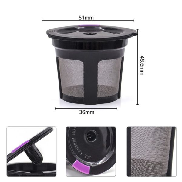 Keurig Coffee Maker Reusable Mesh Coffee Filter (Black) - Image 3