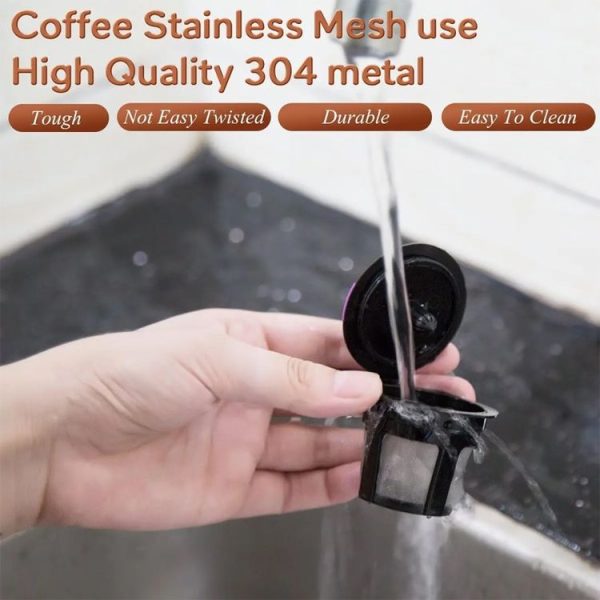Keurig Coffee Maker Reusable Mesh Coffee Filter (Black) - Image 4