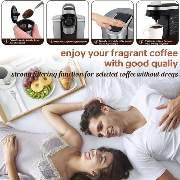 Keurig Coffee Maker Reusable Mesh Coffee Filter (Black) - Image 5