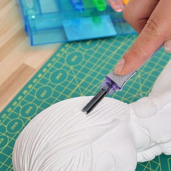 MYTEC 4 In 1 Carpenter Seal Carving Tools Alloy Bit Plastic Handle Carving Knife - Image 2