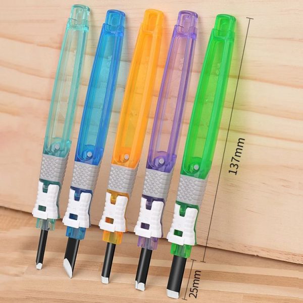 MYTEC 4 In 1 Carpenter Seal Carving Tools Alloy Bit Plastic Handle Carving Knife - Image 3