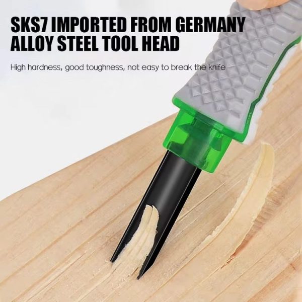 MYTEC 4 In 1 Carpenter Seal Carving Tools Alloy Bit Plastic Handle Carving Knife - Image 7