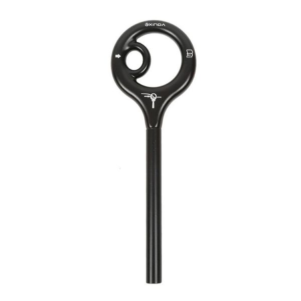 XINDA XD-Q9732 9-shaped Descender Mountain Climbing and Rock Climbing Descent Equipment (Black)