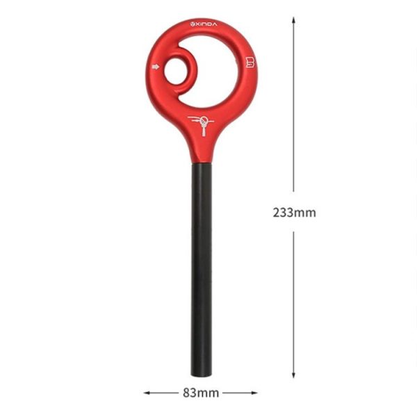 XINDA XD-Q9732 9-shaped Descender Mountain Climbing and Rock Climbing Descent Equipment (Black) - Image 3