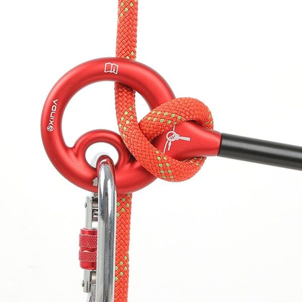XINDA XD-Q9732 9-shaped Descender Mountain Climbing and Rock Climbing Descent Equipment (Black) - Image 6