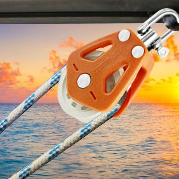 BSET MATEL Marine Nylon Plastic Swivel Bearing Single Pulley (Type 1) - Image 5