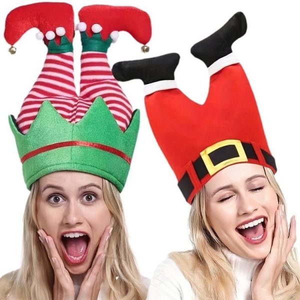 Christmas Ball Dress-Up Pants Leg Shape Hat Party Decoration Supplies (Old Mans) - Image 4