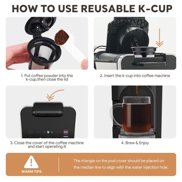 Ninja Dual Brew Coffee Machines Three Holes Coffee Capsule Filter, Model: UA2227 - Image 8