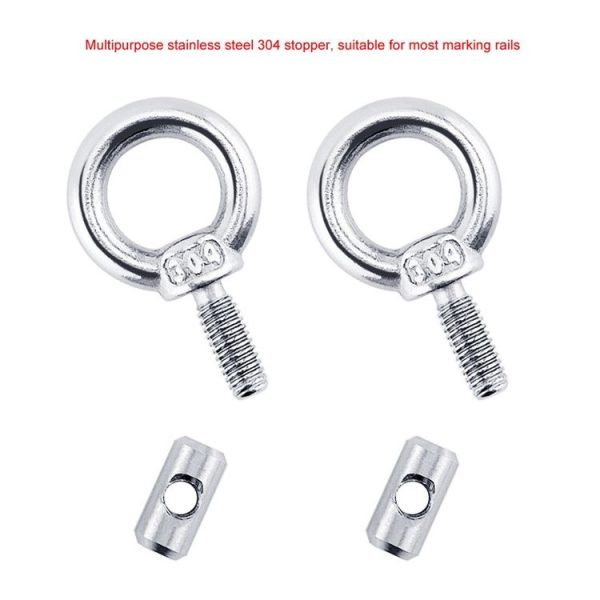 RV Sunshade 304 Stainless Steel Slide Rail Ring, Specifications: 1pcs M4 Ring + Cylinder - Image 2