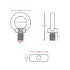 RV Sunshade 304 Stainless Steel Slide Rail Ring, Specifications: 1pcs M4 Ring + Cylinder - Image 4