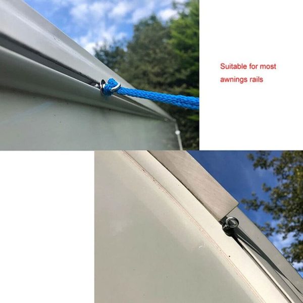 RV Sunshade 304 Stainless Steel Slide Rail Ring, Specifications: 1pcs M4 Ring + Cylinder - Image 6