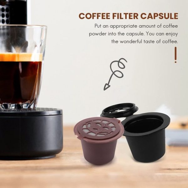 Nescafe Coffee Capsules Reusable Coffee Filter (Black) - Image 4