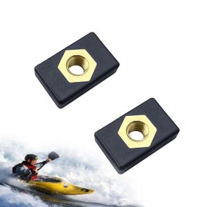 2pcs Kayak Canoe Copper Slide Nut Fishing Rod Holder Base