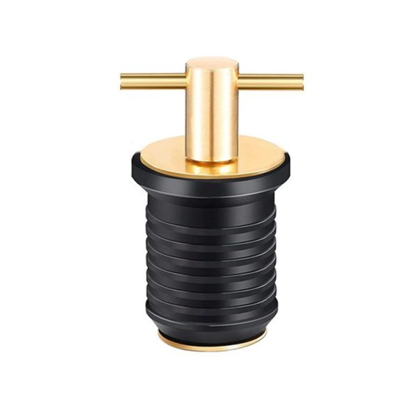 Marine Motorboat Deck Cross Drain Plug Screw, Size: Copper For 19mm