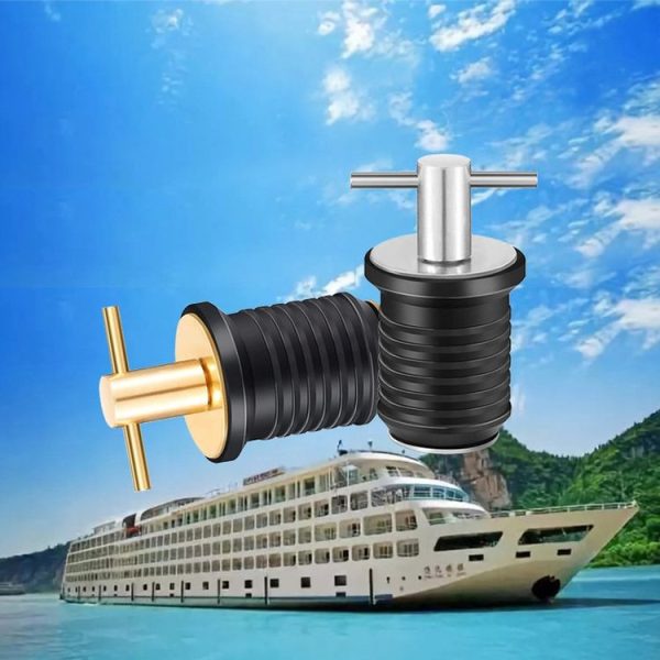Marine Motorboat Deck Cross Drain Plug Screw, Size: Copper For 19mm - Image 5