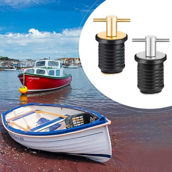 Marine Motorboat Deck Cross Drain Plug Screw, Size: Copper For 19mm - Image 7