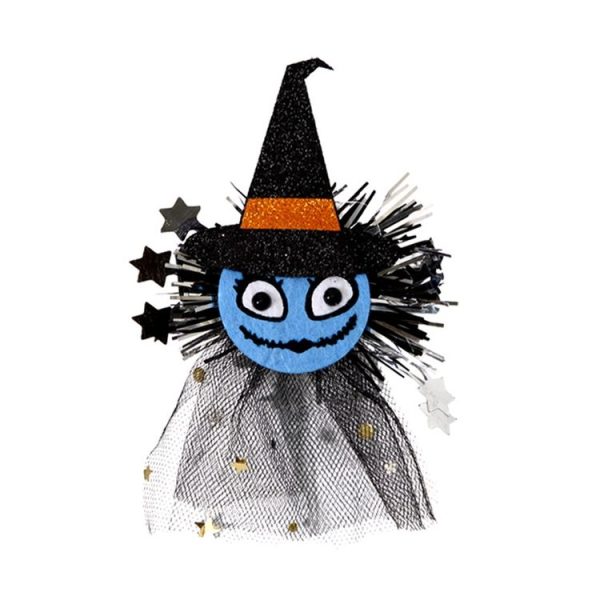 Halloween Hair Clips Hair Accessories Kids Party Dress Up Jewelry, Style: Witch