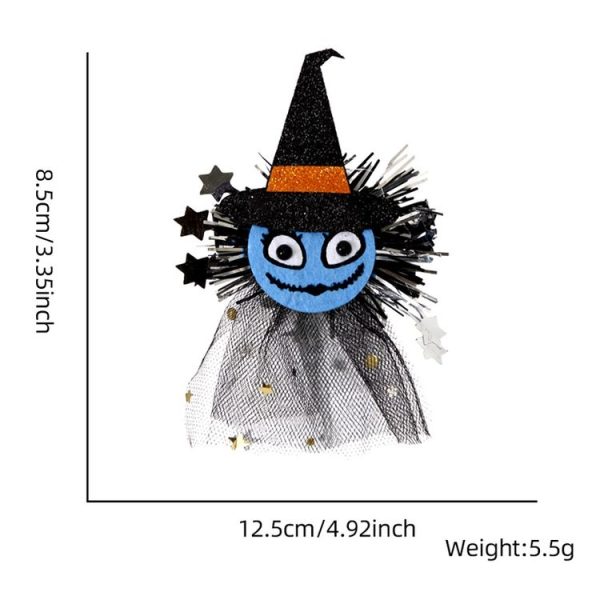 Halloween Hair Clips Hair Accessories Kids Party Dress Up Jewelry, Style: Witch - Image 2