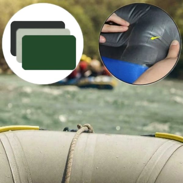 2pcs Kayak Inflatable Boat Damaged Leaking Holes Repair Patches (Black) - Image 5