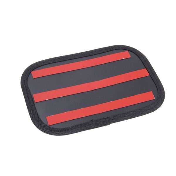 Microfiber Leather Car Mobile Phone Sticky Storage Net Bag, Color: H005 Black Small - Image 3