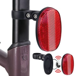 AirTag Tracker Bicycle Anti-theft Taillight Road Bike Seat Tube Reflective Hidden Mount