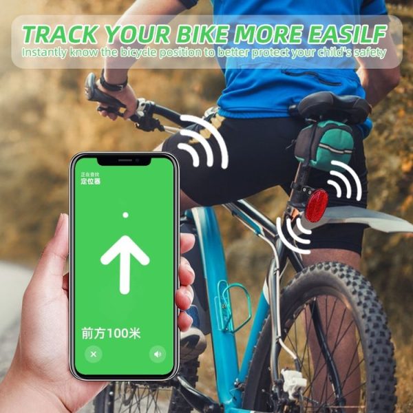 AirTag Tracker Bicycle Anti-theft Taillight Road Bike Seat Tube Reflective Hidden Mount - Image 4