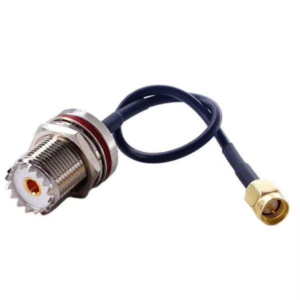 10cm SMA Male To SO239 UHF Female Coaxial RF Cable RG174 Coaxial Connector - Image 2