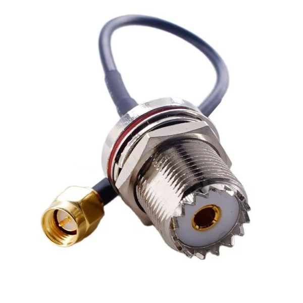 10cm SMA Male To SO239 UHF Female Coaxial RF Cable RG174 Coaxial Connector - Image 3