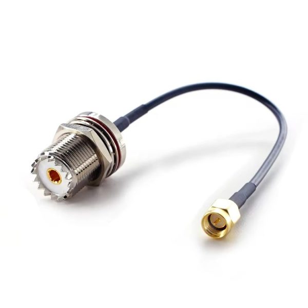 10cm SMA Male To SO239 UHF Female Coaxial RF Cable RG174 Coaxial Connector - Image 5