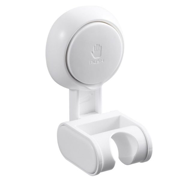 Household Suction Cup Nail-free Universal Shower Head Bracket (White)