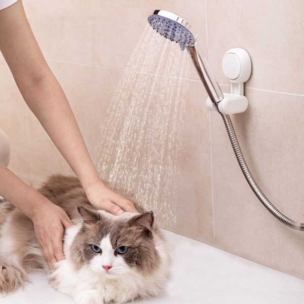Household Suction Cup Nail-free Universal Shower Head Bracket (White) - Image 7