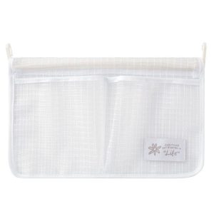 Hanging Refrigerator Storage Kitchen Classification Double Compartment Storage Bag (White)