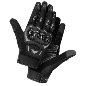 Motorcycle Outdoor Riding Non-slip Touch Screen Sun Protection Gloves, Size: M (Black)