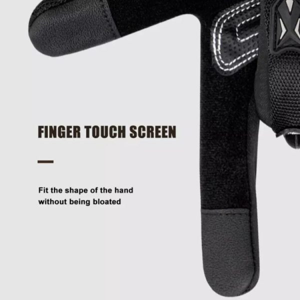 Motorcycle Outdoor Riding Non-slip Touch Screen Sun Protection Gloves, Size: M (Black) - Image 6